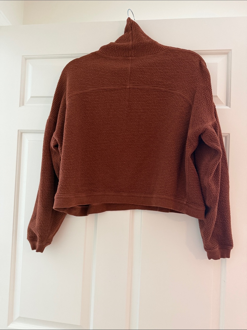 Textured funnel neck pullover - Picture 4 of 5